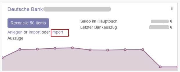 odoo Import Modul für Deutsche Bank Kontoauszug